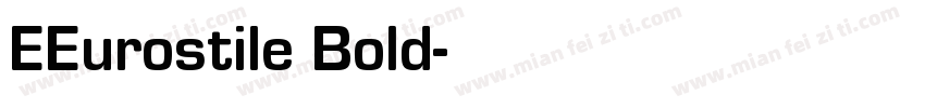EEurostile Bold字体转换
